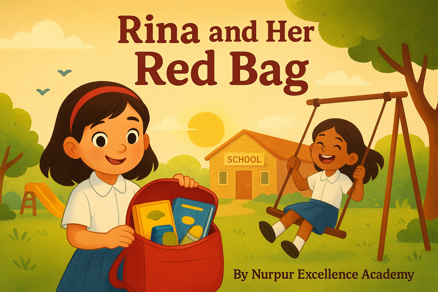 Reading Comprehension for Class 1: Rina and Her Red Bag